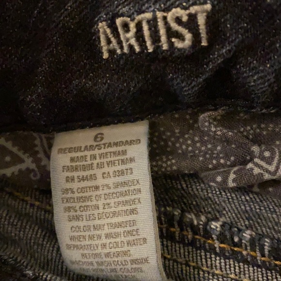 🌼 American Eagle Artist Stretch Crops, Size 6 - Picture 4 of 4